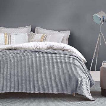 Yataş Bedding Holly Wellsoft Gri Tek Kişilik Battaniye