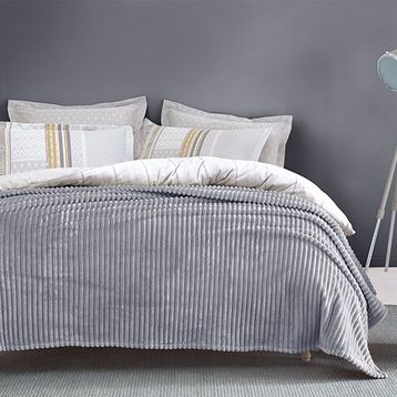 Yataş Bedding Holly Wellsoft Gri Tek Kişilik Battaniye