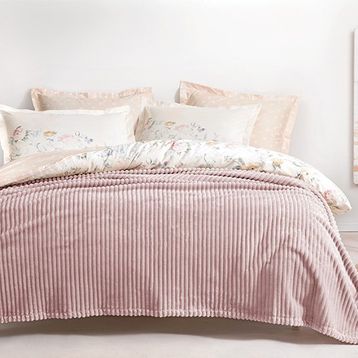 Yataş Bedding Holly Wellsoft Pudra Tek Kişilik Battaniye