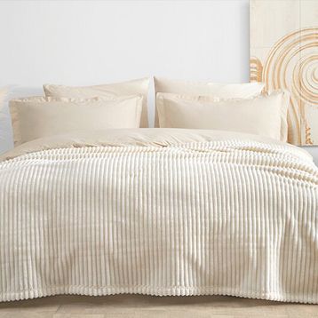 Yataş Bedding Holly Wellsoft Şampanya Çift Kişilik Battaniye