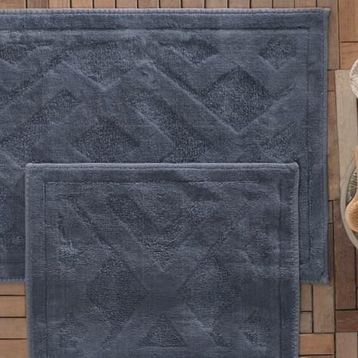 Yataş Bedding Milo İndigo 50x60+60x100 cm Banyo Paspası Seti