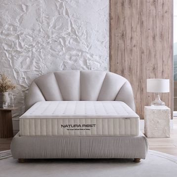 Yataş Bedding Natura Rest 160x200 cm Çift Kişilik Yatak-Baza-Başlık 3'lü Set