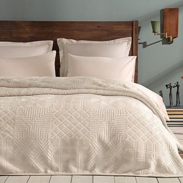Yataş Bedding Nova Çift Kişilik Şampanya Battaniye