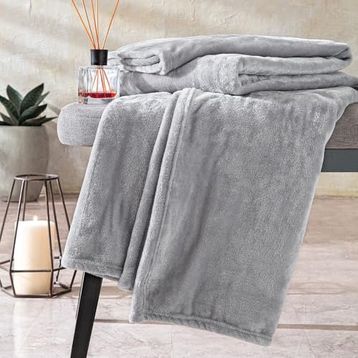 Yataş Bedding Olenna Wellsoft 140x190 cm Açık Gri Tv Battaniyesi