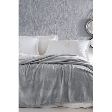 Yataş Bedding Olenna Wellsoft Açık Gri Tek Kişilik Battaniye