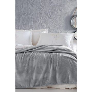 Yataş Bedding Olenna Wellsoft Açık Gri Tek Kişilik Battaniye