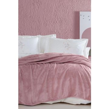Yataş Bedding Olenna Wellsoft Pudra Çift Kişilik Battaniye