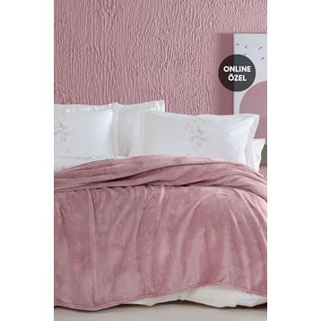 Yataş Bedding Olenna Wellsoft Pudra Çift Kişilik Battaniye