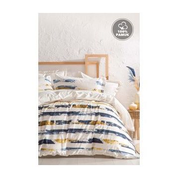 Yataş Bedding Stain Ranforce Bej Çift Kişilik Nevresim Seti