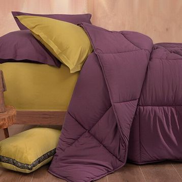 Yataş Mix Match Penny Mürdüm 155x215 cm Tek Kişilik Yorgan