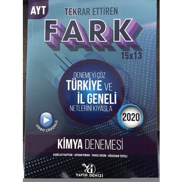 Yayın Denizi AYT Fark Kimya Denemesi