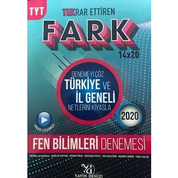 Yayın Denizi TYT Fen Bilimleri Fark Tekrar Ettiren 14x20 Denemesi