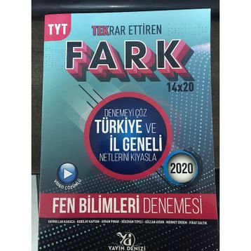 Yayın Denizi TYT Fen Bilimleri Fark Tekrar Ettiren 14x20 Denemesi