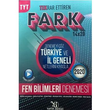 Yayın Denizi TYT Fen Bilimleri Fark Tekrar Ettiren 14x20 Denemesi