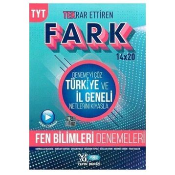 Yayın Denizi TYT Fen Bilimleri Fark Tekrar Ettiren 14x20 Denemesi