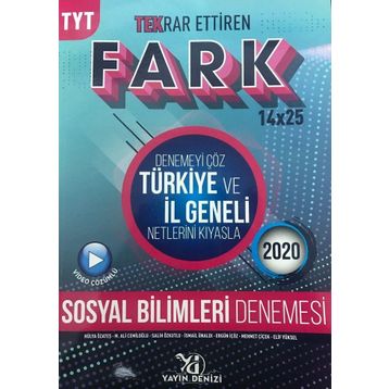 Yayın Denizi TYT Sosyal Bilimler Fark Tekrar Ettiren 14x25 Denemesi