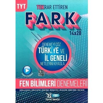 Yayın Denizi YKS TYT Fen Bilimleri Tekrar Ettiren Fark 14x20 Video Çözümlü Deneme