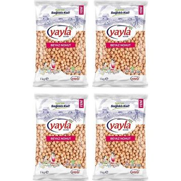 Yayla 1 kg Beyaz Nohut (4 adet)