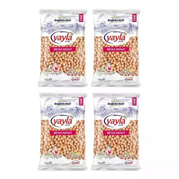 Yayla 1 kg Beyaz Nohut (4 adet)