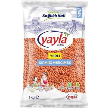 Yayla 1 kg Kırmızı Mercimek