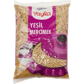 Yayla 1 kg Yeşil Mercimek