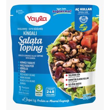 Yayla 150 gr Haşlanmış Suyu Süzülmüş Kinoalı Salata Toping