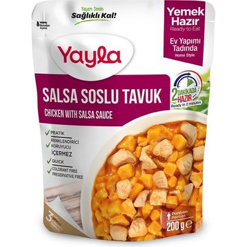 Yayla 200 gr Yemek Hazır Salsa Soslu Tavuk