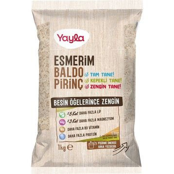 Yayla Esmerim 1 kg Baldo Pirinç
