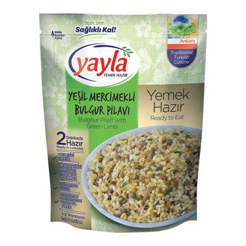 Yayla Yemeye Hazır Yeşil Mercimekli 250 gr Bulgur Pilavı