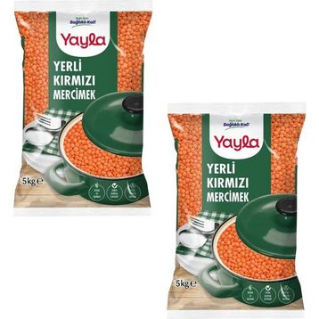 Yayla Yerli 5 kg Kırmızı Mercimek (2 adet)
