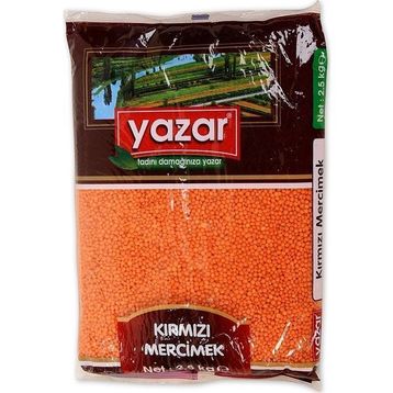 Yazar 2 kg Yerli Kırmızı Mercimek