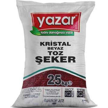 Yazar 25 kg Kristal Toz Şeker