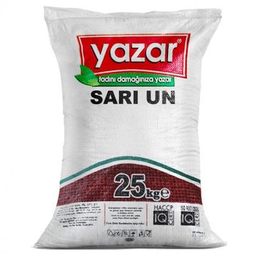 Yazar 25 kg Taş Değirmende Öğütülmüş Sarı Un