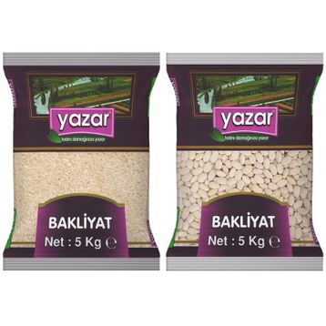 Yazar 5 kg Pilavlık Pirinç ve 5 kg Çumra Fasulye