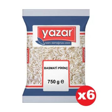 Yazar 750 gr Basmati Pirinç (6 adet)