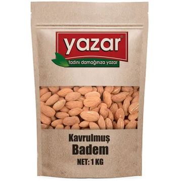 Yazar Kuruyemiş 1 kg Kavrulmuş Badem İçi