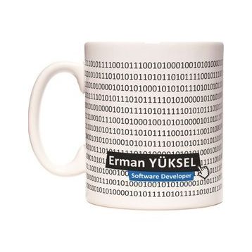 Yazılımcı Coder Kişiye İsme Özel Meslek Kupa Bardak
