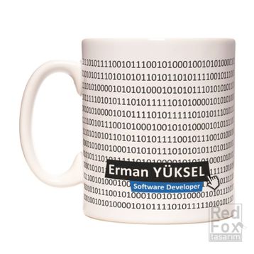 Yazılımcı Coder Kişiye İsme Özel Meslek Kupa Bardak