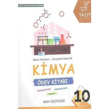 Yazıt Yayınları 10. Sınıf Kimya Ödev Kitabı