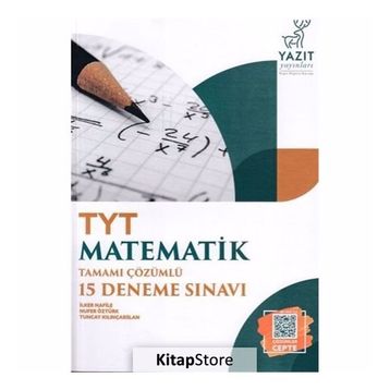 Yazıt Yayınları TYT Matematik Tamamı Çözümlü 15 Deneme