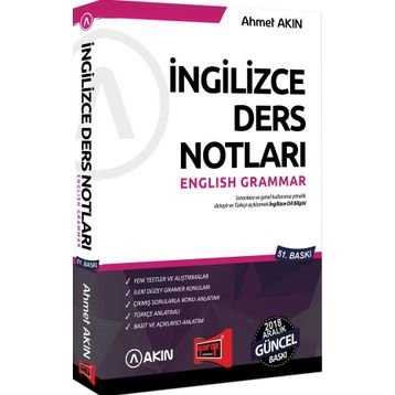 YDS İngilizce Ders Notları English Grammar Akın Dil-Yargı Yayınları