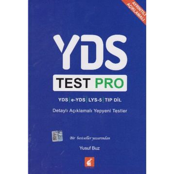 YDS Test Pro Detaylı Açıklamalı Yepyeni Testler - Yusuf Boz