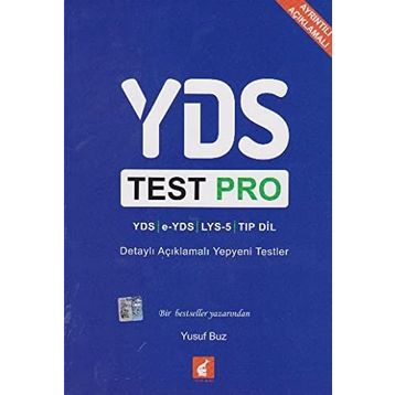 YDS Test Pro Detaylı Açıklamalı Yepyeni Testler - Yusuf Boz
