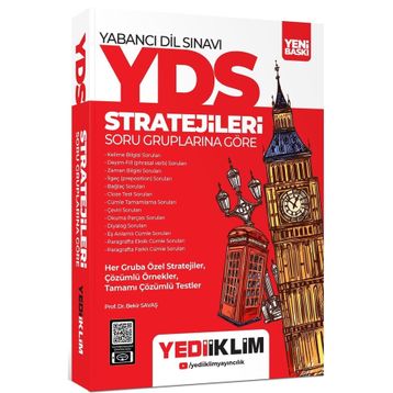 YDS YÖKDİL Stratejileri Soru Gruplarına Göre Konu Anlatımlı Soru Bankası - Yediiklim Yayınları