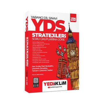 YDS YÖKDİL Stratejileri Soru Gruplarına Göre Konu Anlatımlı Soru Bankası - Yediiklim Yayınları
