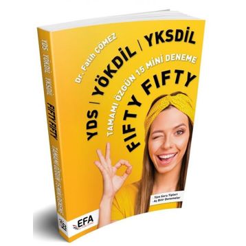 YDS YÖKDİL YKSDİL FIFTY FIFTY 15 Mini Deneme - Benim Hocam Yayınları