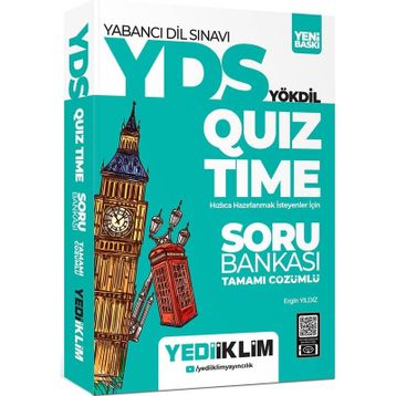 YDSYÖKDİL Quiz Time Tamamı Çözümlü Soru Bankası - Yediiklim Yayınları