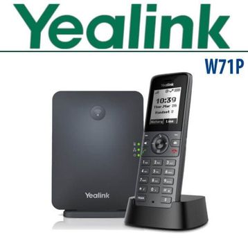 Yealink W71P SIP DECT W70B Baz İstasyonu + W71H Kablosuz El Terminali HD Ses Voip IP Telefon Seti