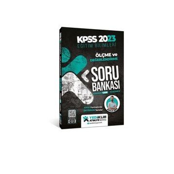 Yediiklim 2023 KPSS Eğitim Bilimleri Ölçme ve Değerlendirme Tamamı Video Çözümlü Soru Bankası