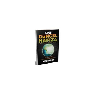 Yediiklim Yayınları 2018 KPSS Güncel Hafıza Genel Kültür ve Güncel Olaylar 25 Deneme